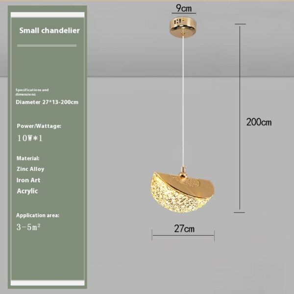 Bedroom Bedside Lamp Minimalist Small Droplight - Image 6