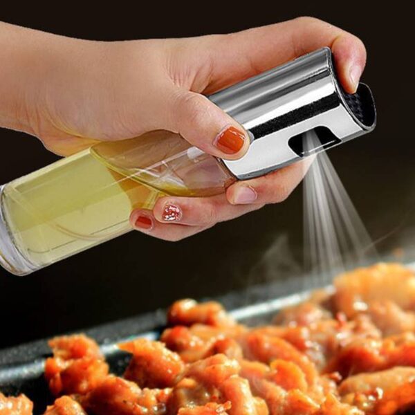 BBQ Healthy Kitchen Cooking Oil Vinegar Spray Bottle Push Type Oil Spray BottlePump Oil Tank Leakproof BBQ Sprayer BBQ Tools Kitchen Gadgets - Image 4