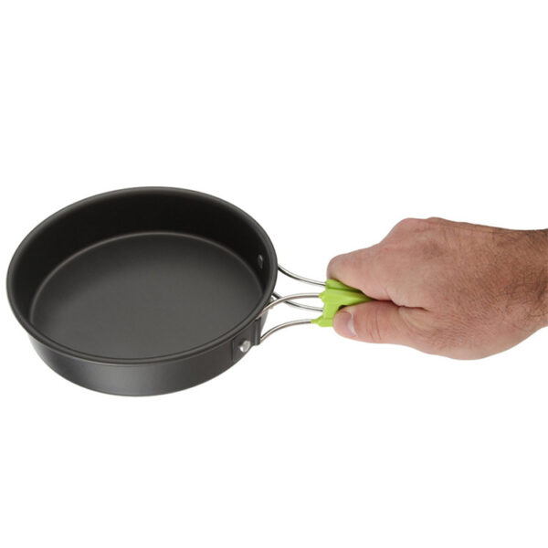 Outdoor Camping Pot Portable Combination 9 Piece Set - Image 7