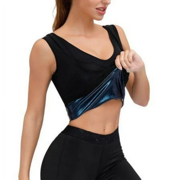 Sauna Shirt For Men Women Weight Loss Sweat Vest Suit Waist Trainer Shaper Slimming Workout Shapewear Tanks Fat Burner Shapewear - Image 10
