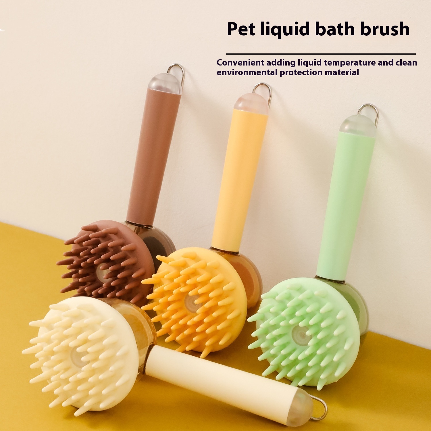 3 In 1 Pets Bath Brush For Dogs And Cats Shower Massage Brush, Depilation Comb And Foaming Tool, Anti-frizz Beauty Brush Pet Products - Image 7