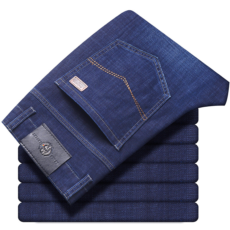 Stretch Jeans Autumn And Winter Loose Plus Size Business Casual Pants - Image 7