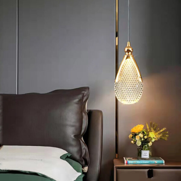 Bedroom Bedside Lamp Minimalist Small Droplight - Image 5