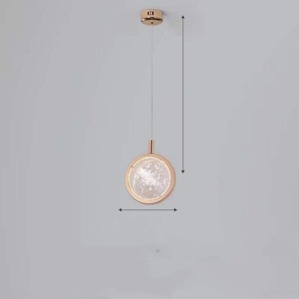 Bedroom Headboard Crystal Chandelier Restaurant Cafe Art Nordic Style Single Head - Image 3